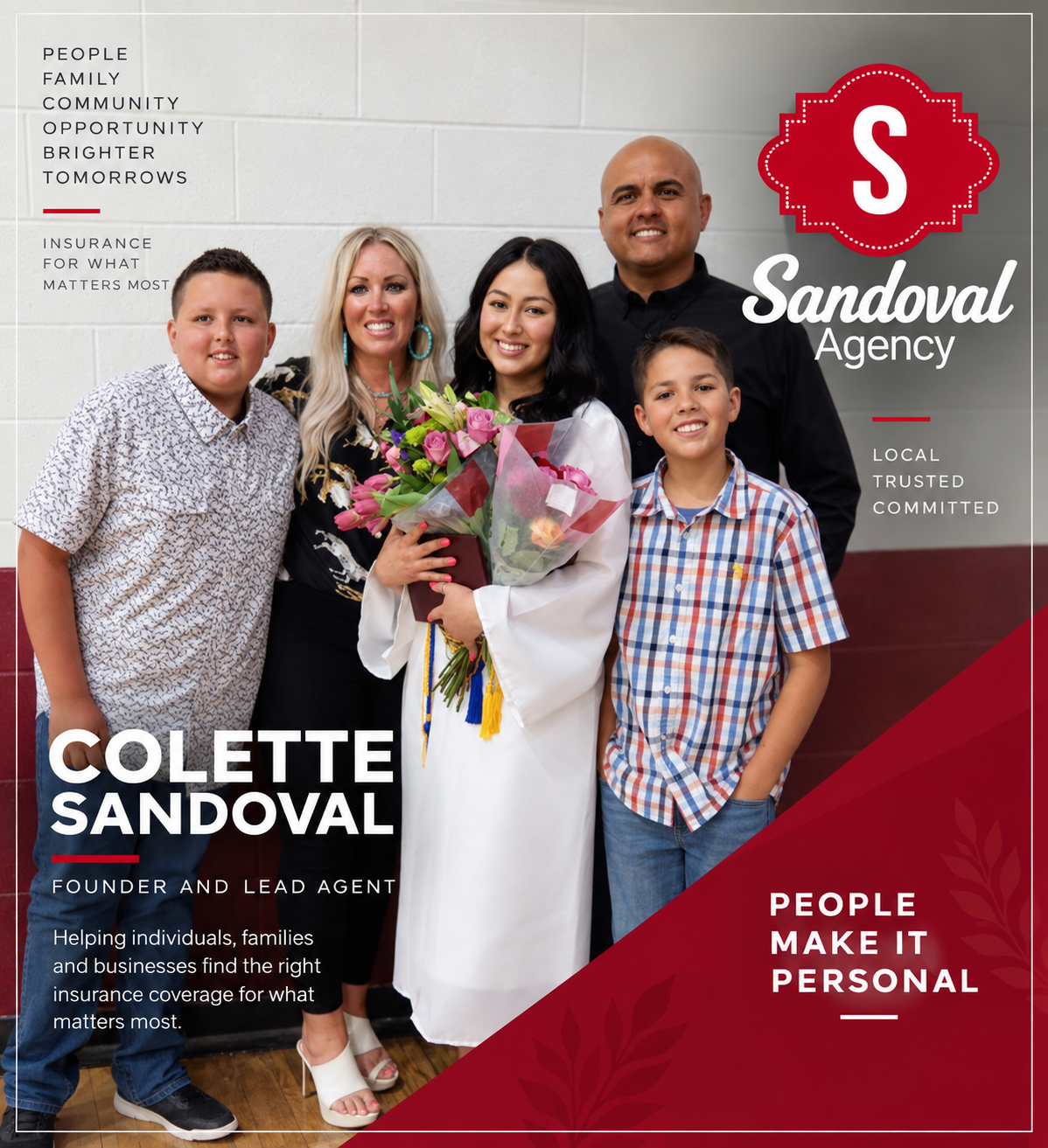 Colette Sandoval and family