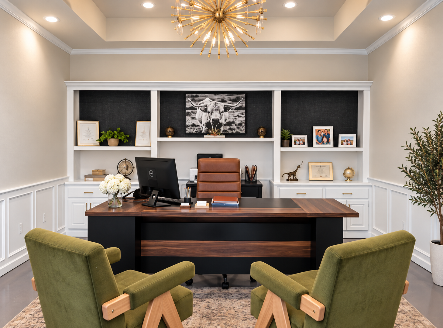 Inside the Sandoval Agency office in Chickasha, Oklahoma